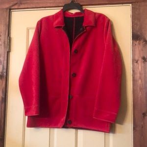 Kim Rogers Red & Black Velvet Jacket